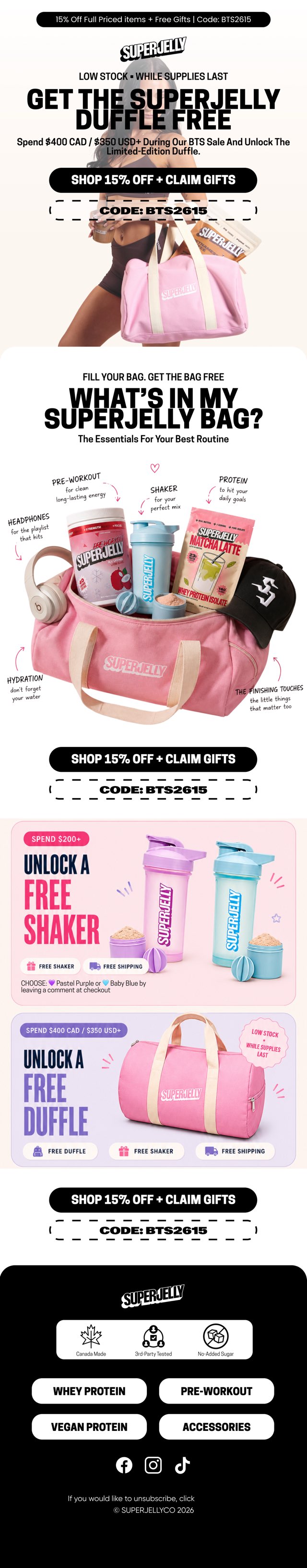 SUPERJELLY campaign email